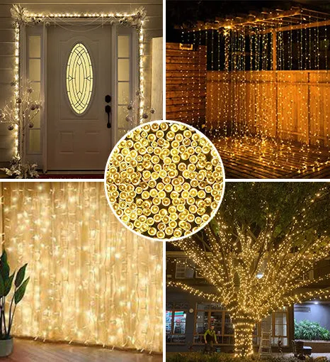 100 LED 32ft Solar Powered Outdoor String Light