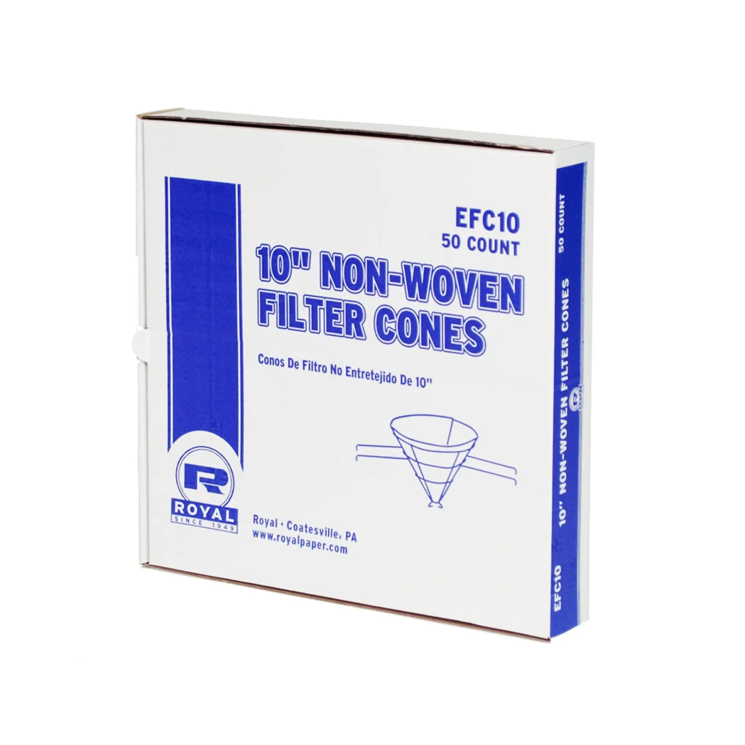 10" Econoline Non Woven Filter Cones, Pack of 50