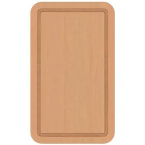 11" x 18.5" Solid Wood Cutting Board for Pescara Series Sinks