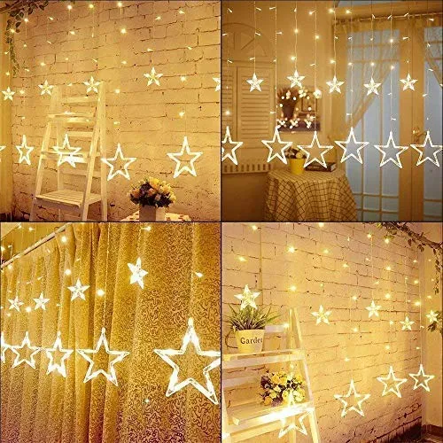 12 Stars Curtain String LED Lights Pack Of 2