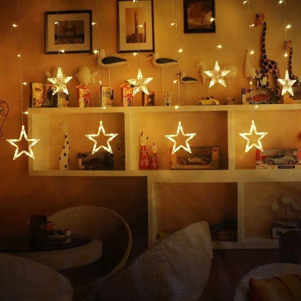 12 Stars Curtain String LED Lights Pack Of 2