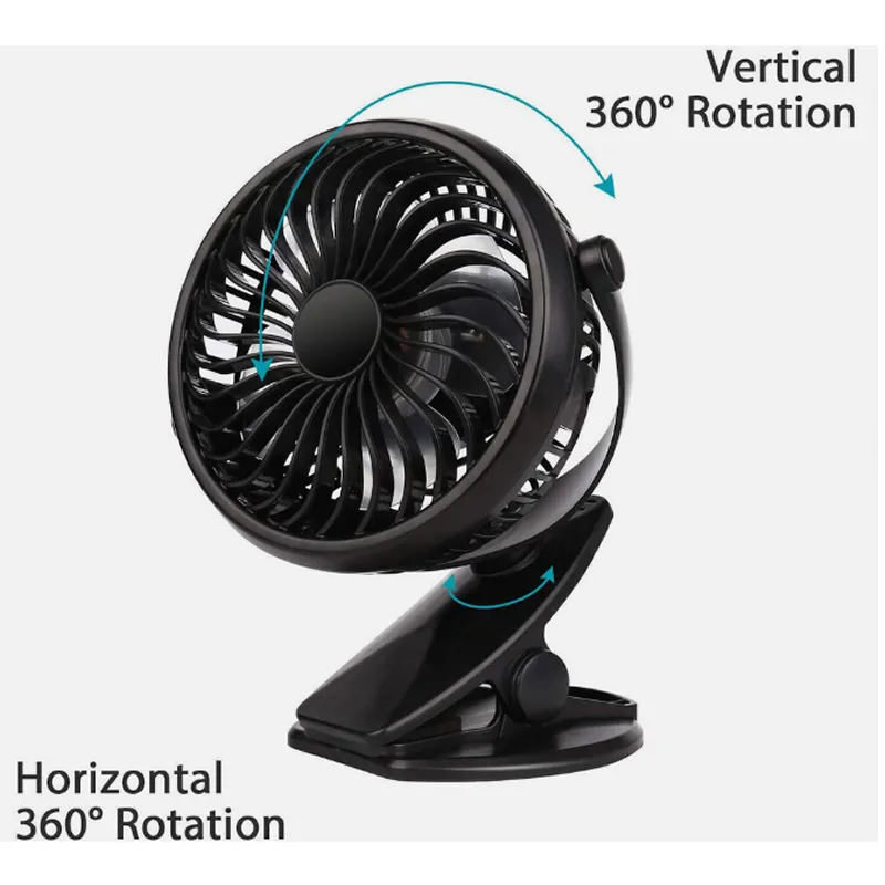 12V Oscillating Adjustable Cooling Clip Fan Ys-2260