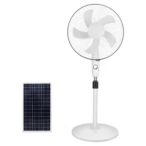 16" Solar Powered 3 Speed Ocillating Floor Fan Jg-30-6