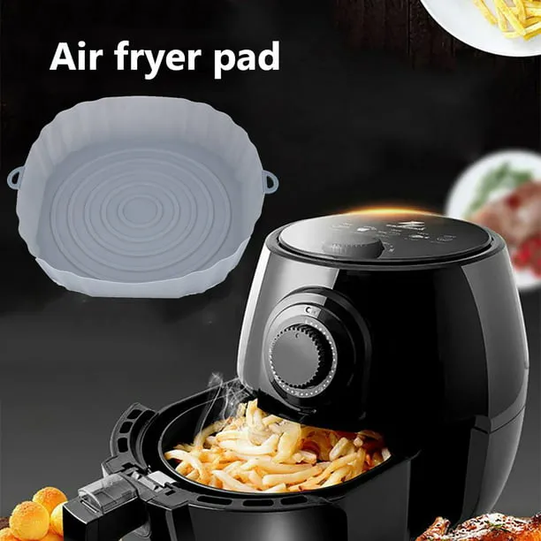 22cm Square Silicone Air Fryer Basket - Pack of 2