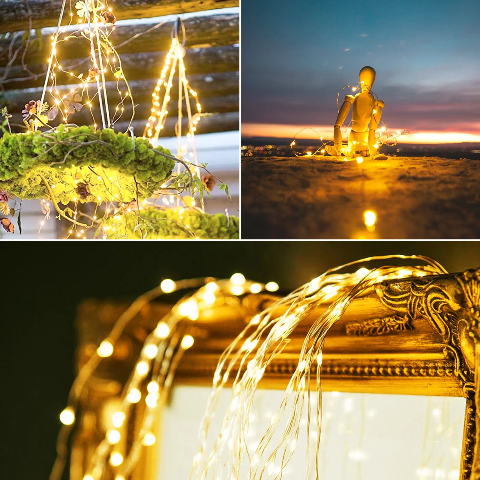 240 LED Solar String Lights Outdoor Garden