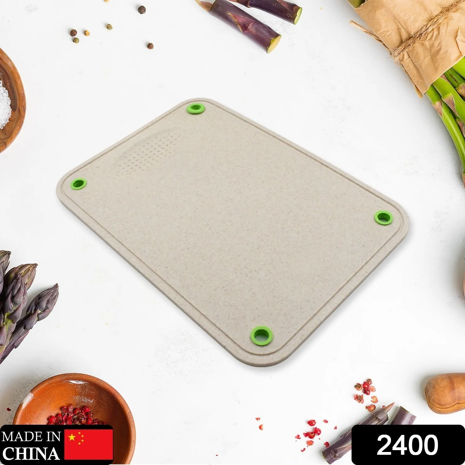 2400 Kitchen Chopping Board Household Double-sided Cutting Board Knife Board Vegetable Cutting and Fruit Multi-purpose Plastic Sticky Board Cutting board