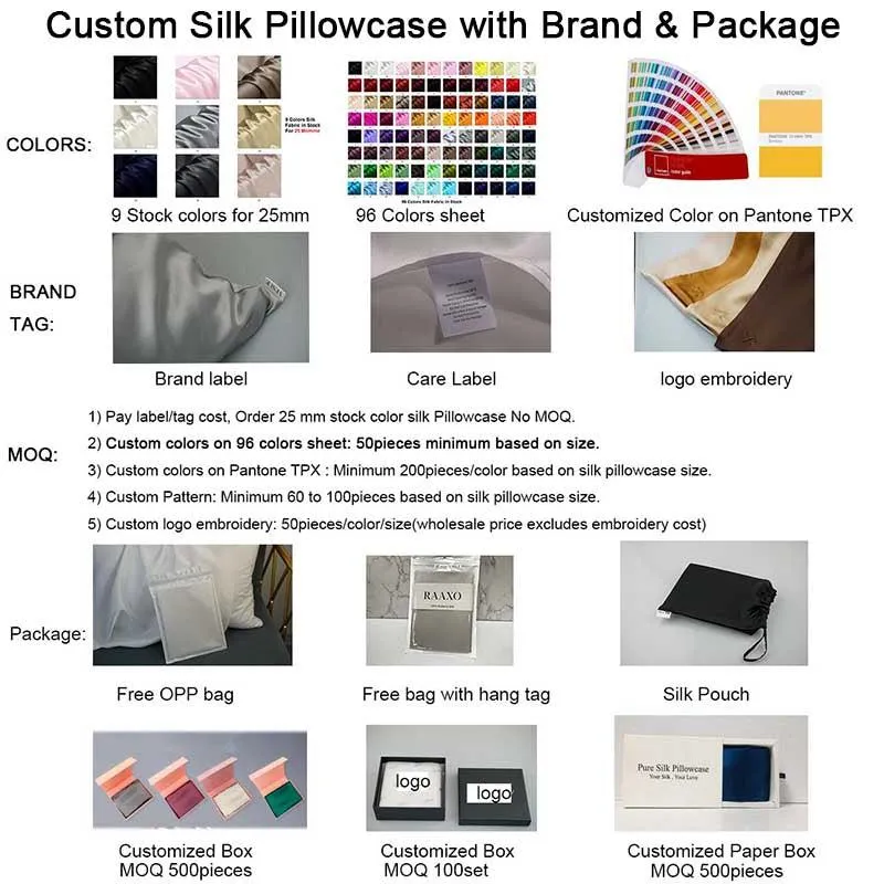 25 Momme Silk Pillowcase - Envelope - King size - custom and wholesale