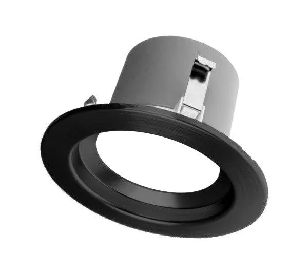 4 in. LED Recessed Downlight Retrofit Light Fixture in Black, 5000K