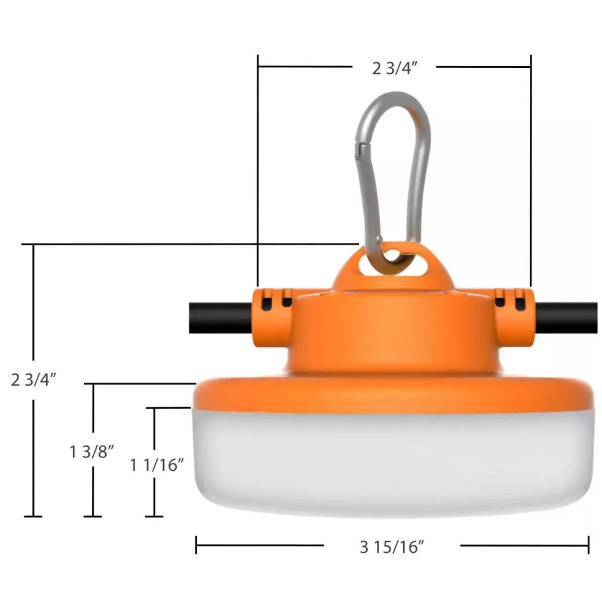 50ft Construction LED String Light For Jobsite, 8000 Lumens, Plug & Hooks, 120V