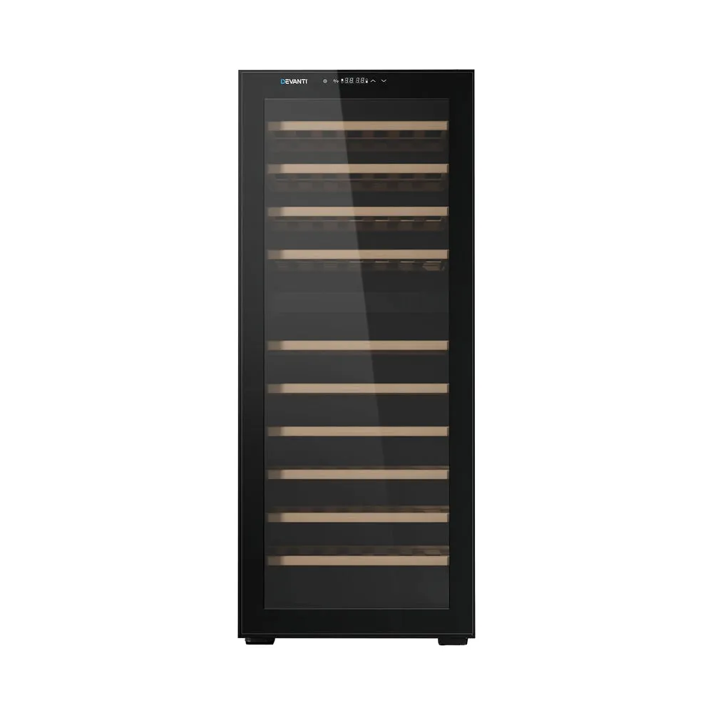 80-Bottle Dual Zone Wine Cooler, UV Glass Door - Devanti