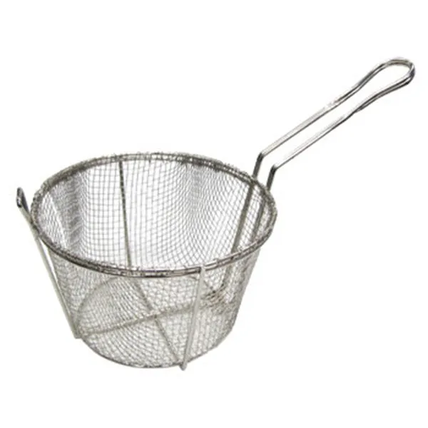 Adcraft Four Mesh Fryer Basket (9-1/2 " diam x 5-3/4 " deep)