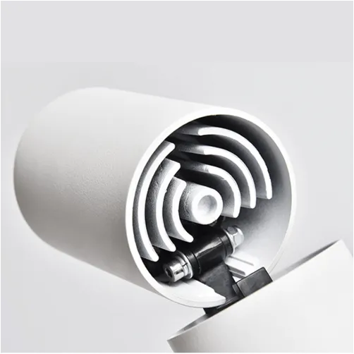 Adjustable Semi-Recessed Cylindrical COB Spotlight (12 Watt & 72x105mm)