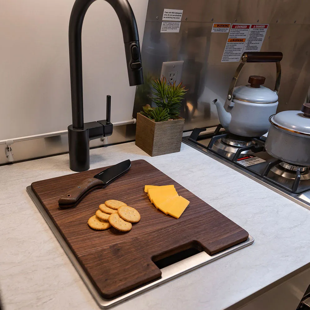 Airstream Custom Sink Cutting Boards for Design Within Reach Travel Trailers