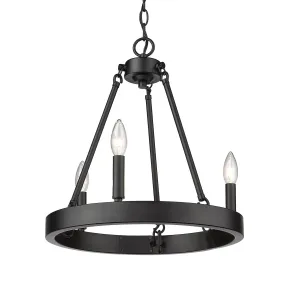 Alastair 3-Light Chandelier in Matte Black