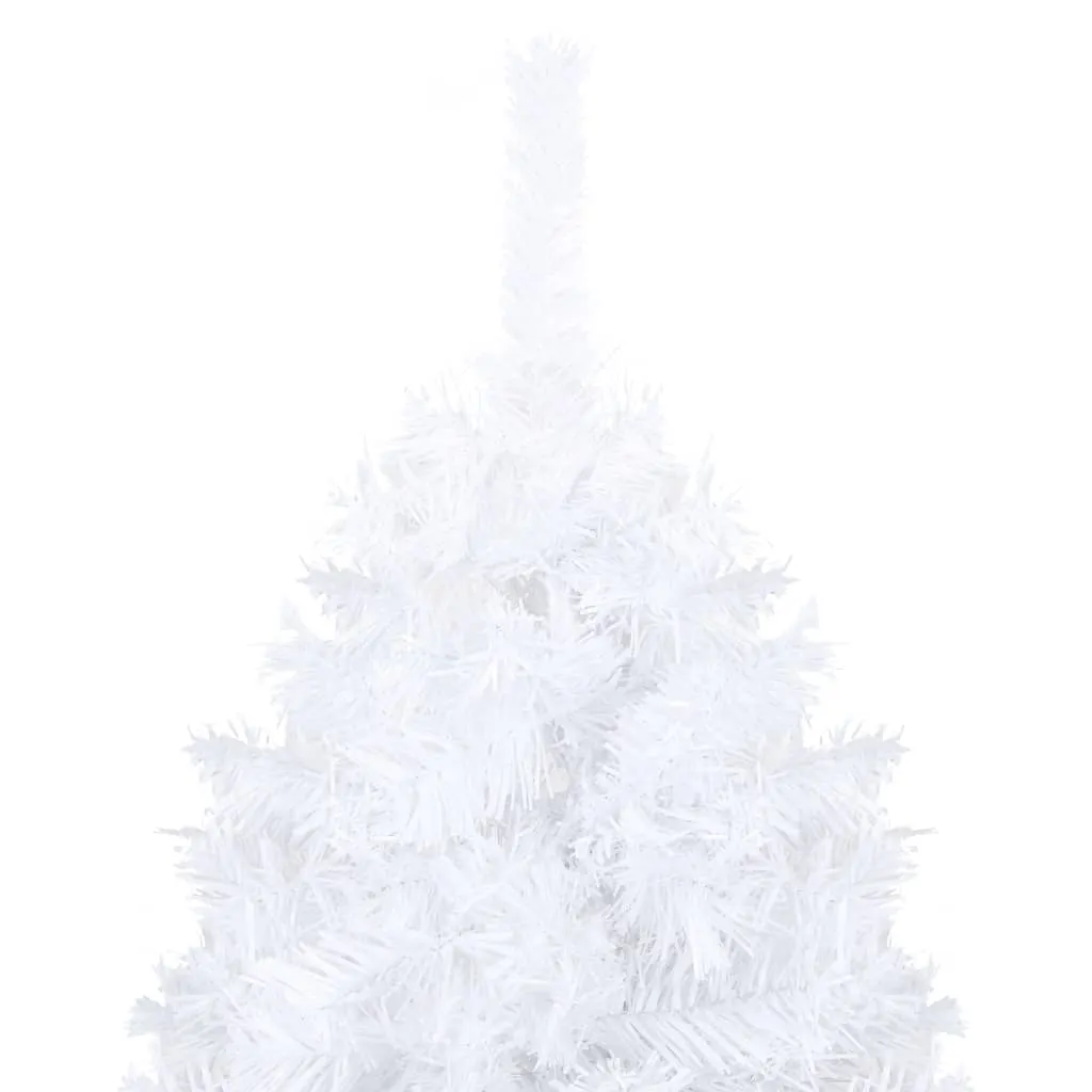 Artificial Pre-lit Christmas Tree with Ball Set White 210 cm PVC