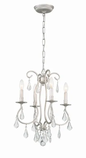 Ashton 4-Light Mini Chandelier in Olde Silver