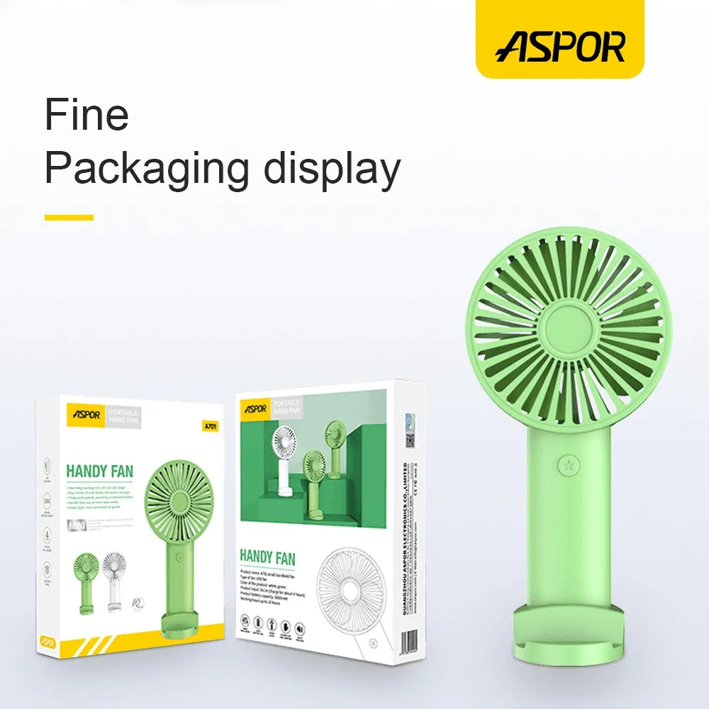 Aspor Portable Small Handheld Fan - A701