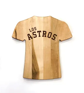 Astros de Houston Team Jersey Cutting Board | Customize With Your Name & Number | Add a Personalized Note (en Español)