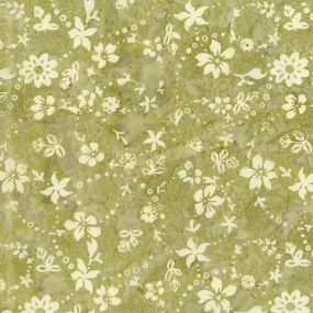 Banyan Batiks - Rose Parade - Floral Toss Olive