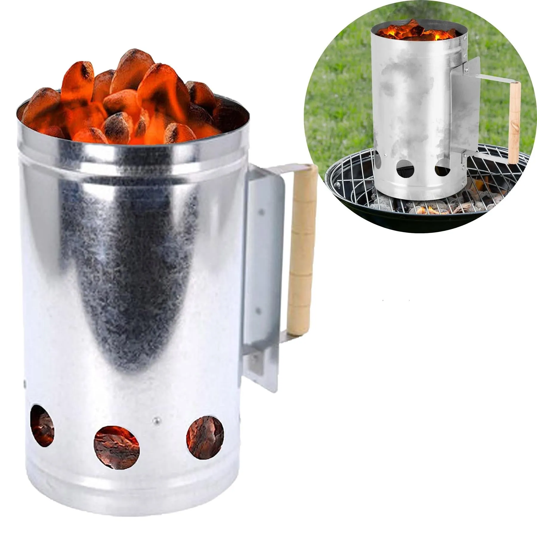 BBQ Charcoal Metal Chimney Starter