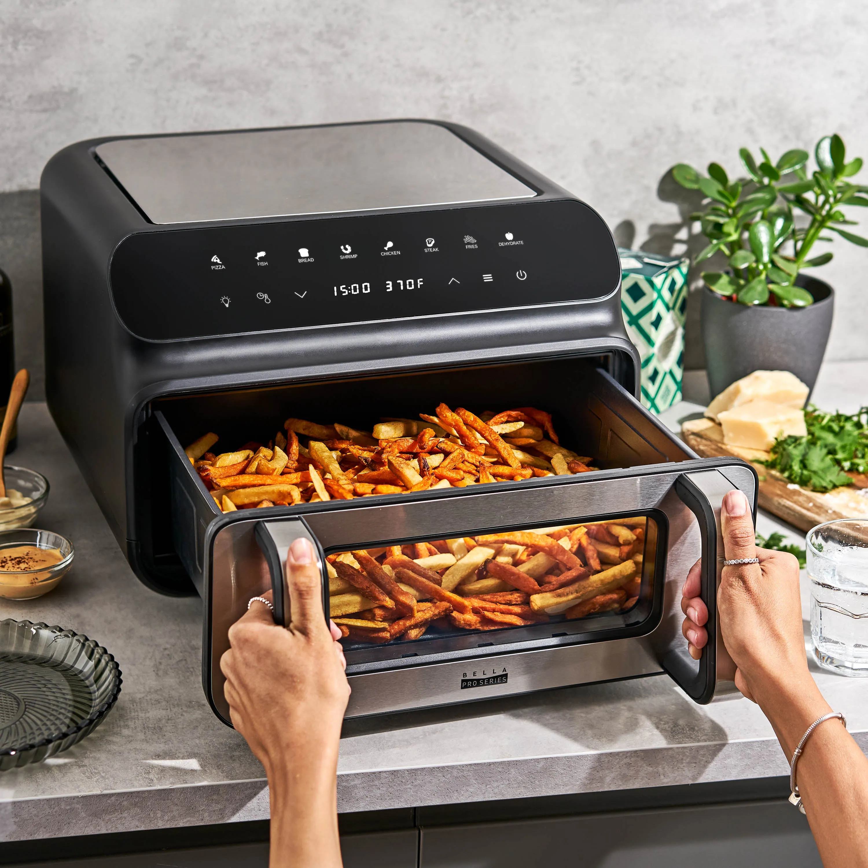 Bella Pro 10.5QT 5-in-1 Indoor Grill and Air Fryer