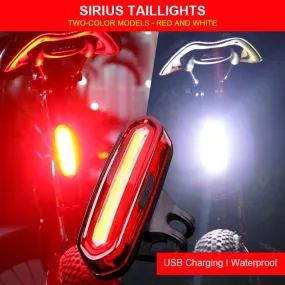 Bike Tail Light Waterproof Riding Front Rear Light LED USB Rechargeable Mountain Bike Headlight Cycling Tail Lamp Bicycle Light