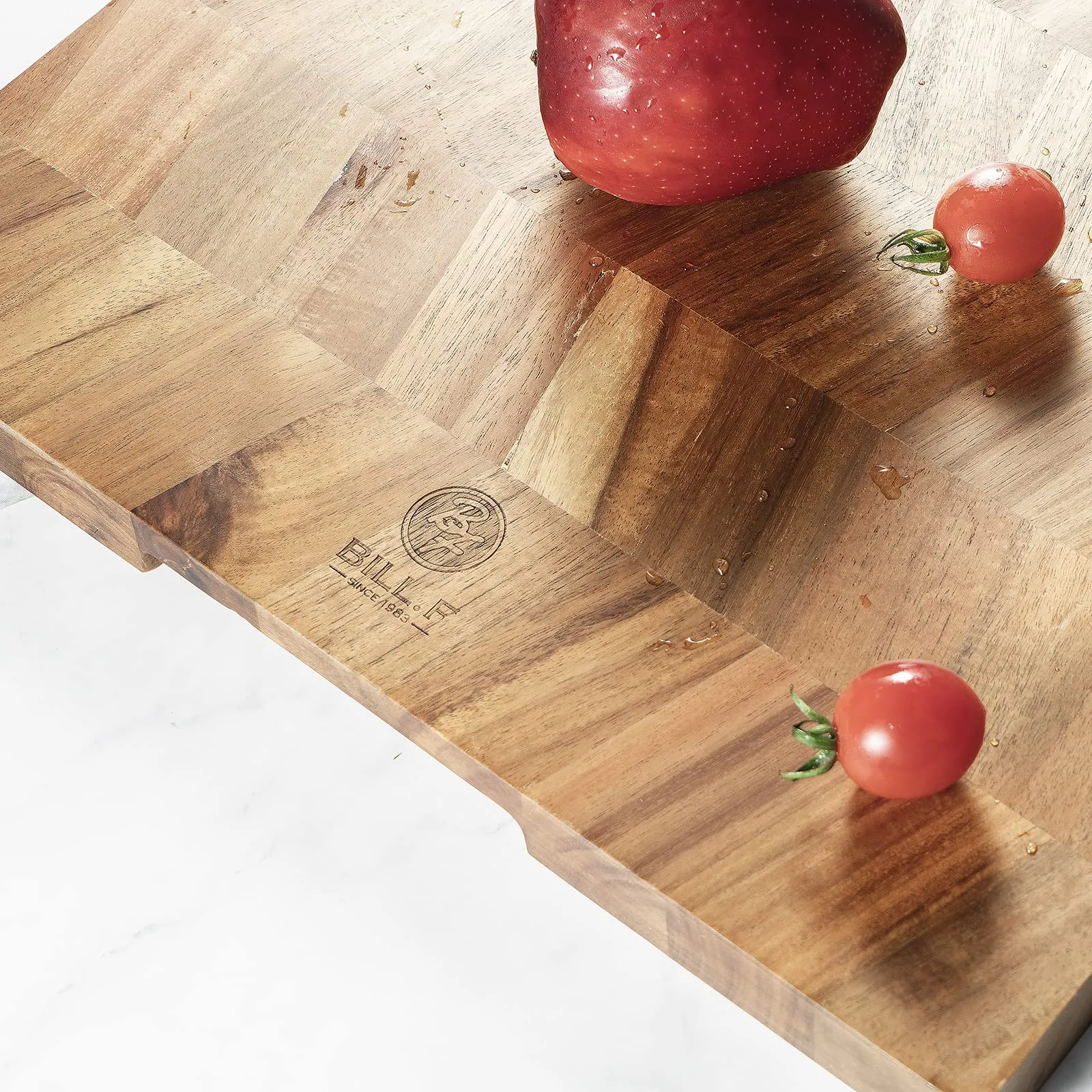 Bill.F® End Grain Wood Butcher Block Kitchen Chopping Board