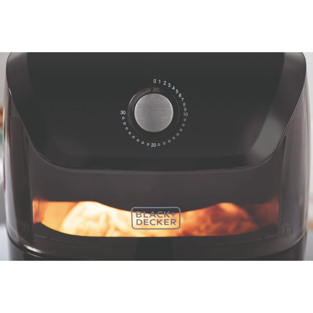 Black Decker Air Fryer Manual 7L  - Black