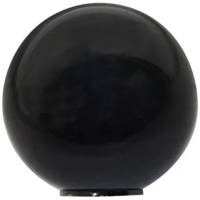 BLACK ROUND BALL KNOB, 1 5/8" DIA, 3/8" THREADED BORE   NRE # 052359