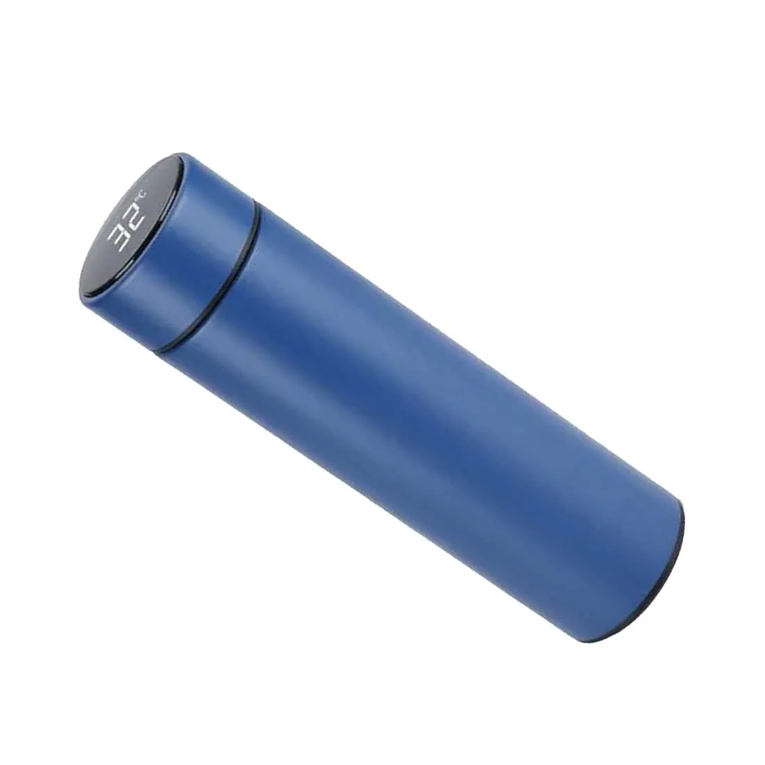 Blue Personalised Thermos Flask With Temperature Display - Add Name