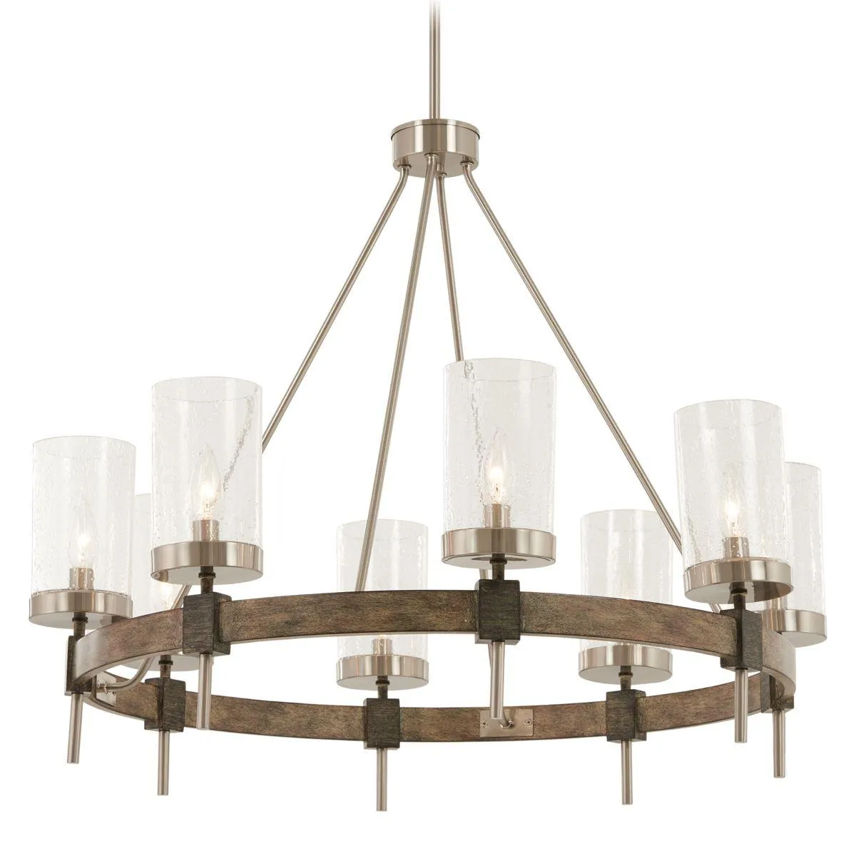 Bridlewood 32 in. 8 Lights Chandelier Brushed Nickel finish