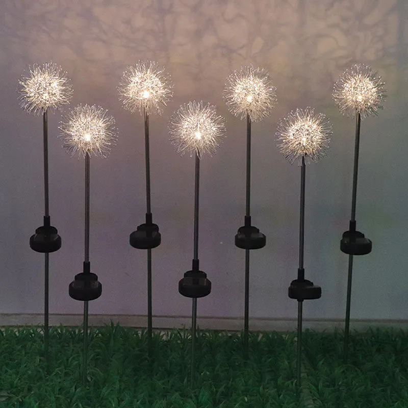 Bulk Dandelion Light Solar Energy LED Inserted Lamp Garden Outdoor Decoration Wholesale