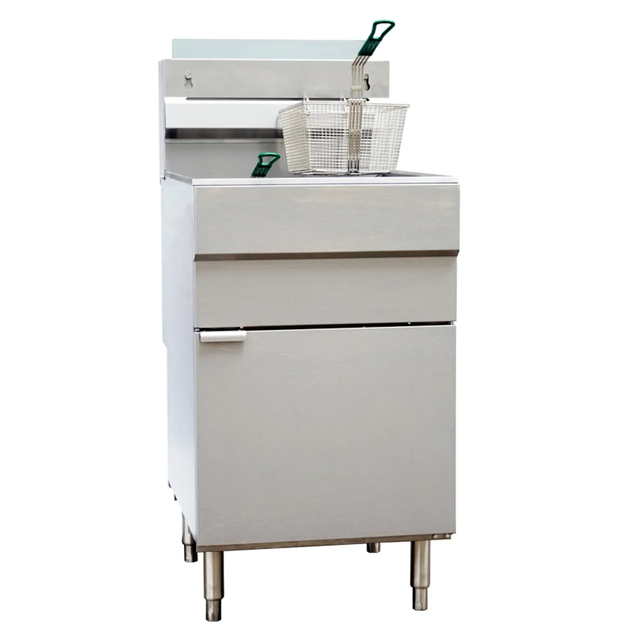 Canco Double Basket Fryer 70-75 lbs - GF-150 with Single Compartment (150,000 BTU) - Propane