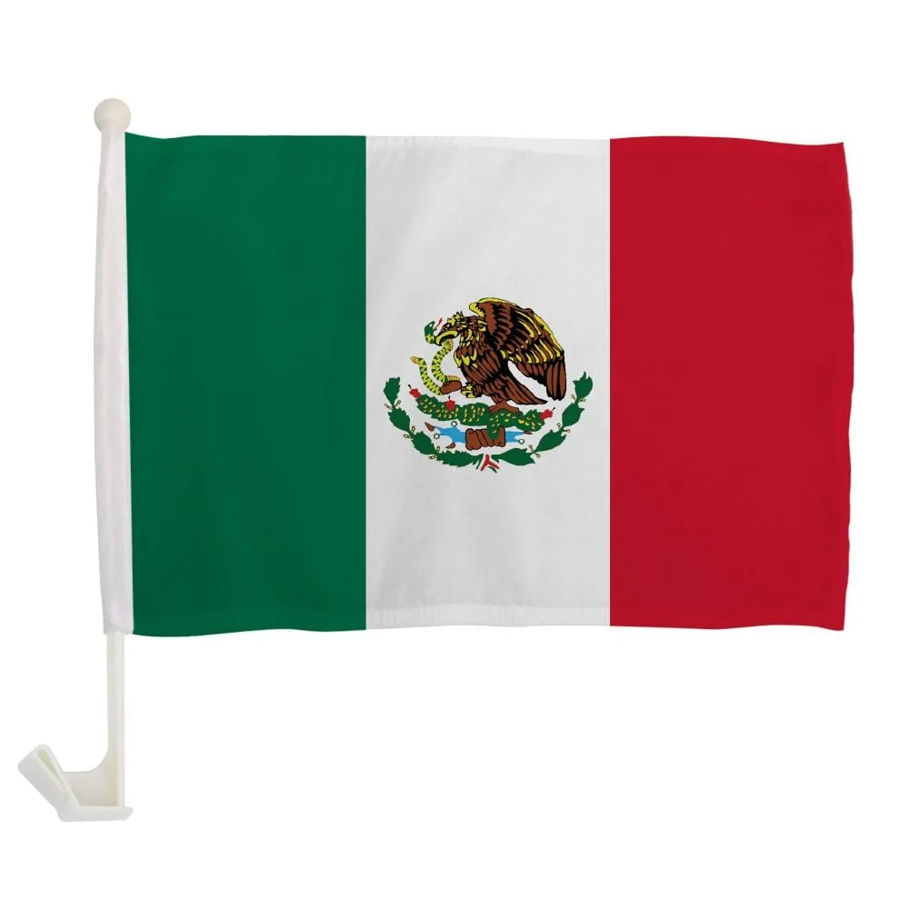 Car Flag 12"x18" - Mexico