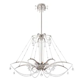 Caramico 39 in. 10 Lights Chandelier Chrome finish