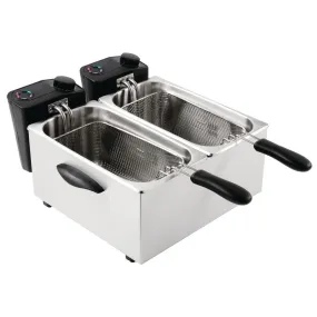 Caterlite Light Duty Twin Tank Twin Basket Electric Fryer 2x2kW