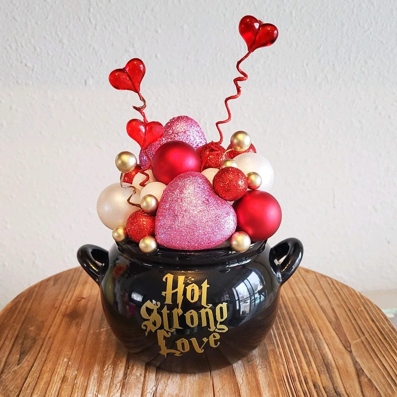 Cauldron Full of Love Valentines Décor