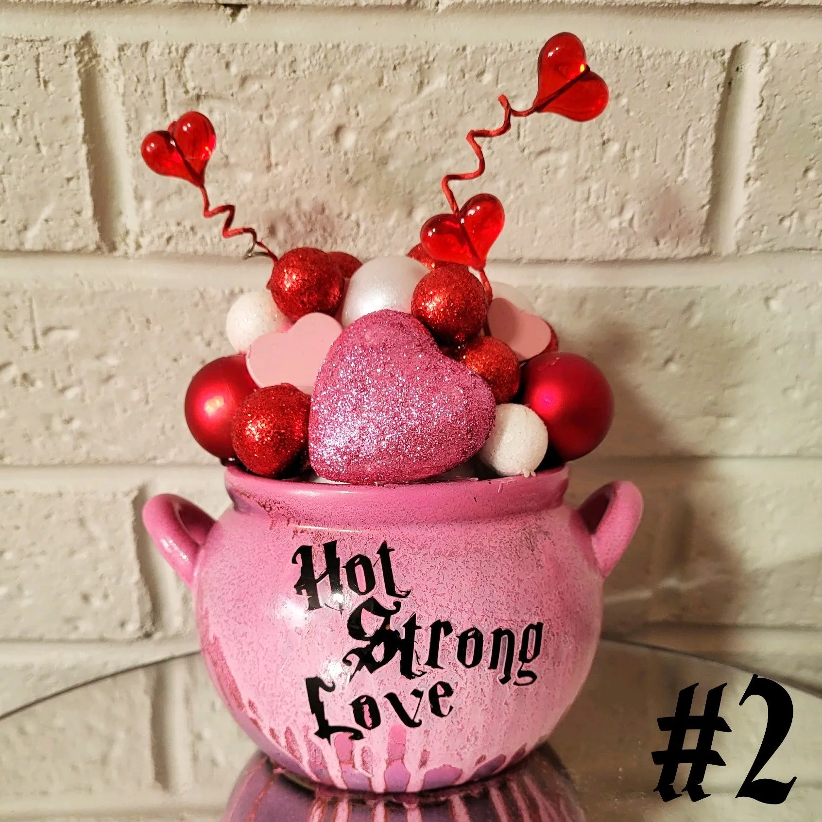 Cauldron Full of Love Valentines Décor