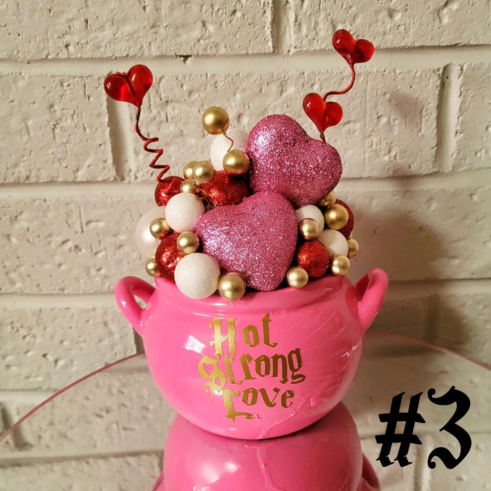 Cauldron Full of Love Valentines Décor