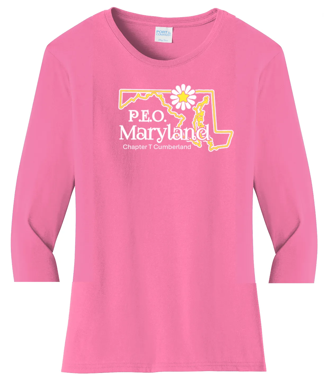 Chapter T  Maryland Cotton Tee ...  VNeck or Crew Neck . . . . . . . . . Ladies Fashion Fit