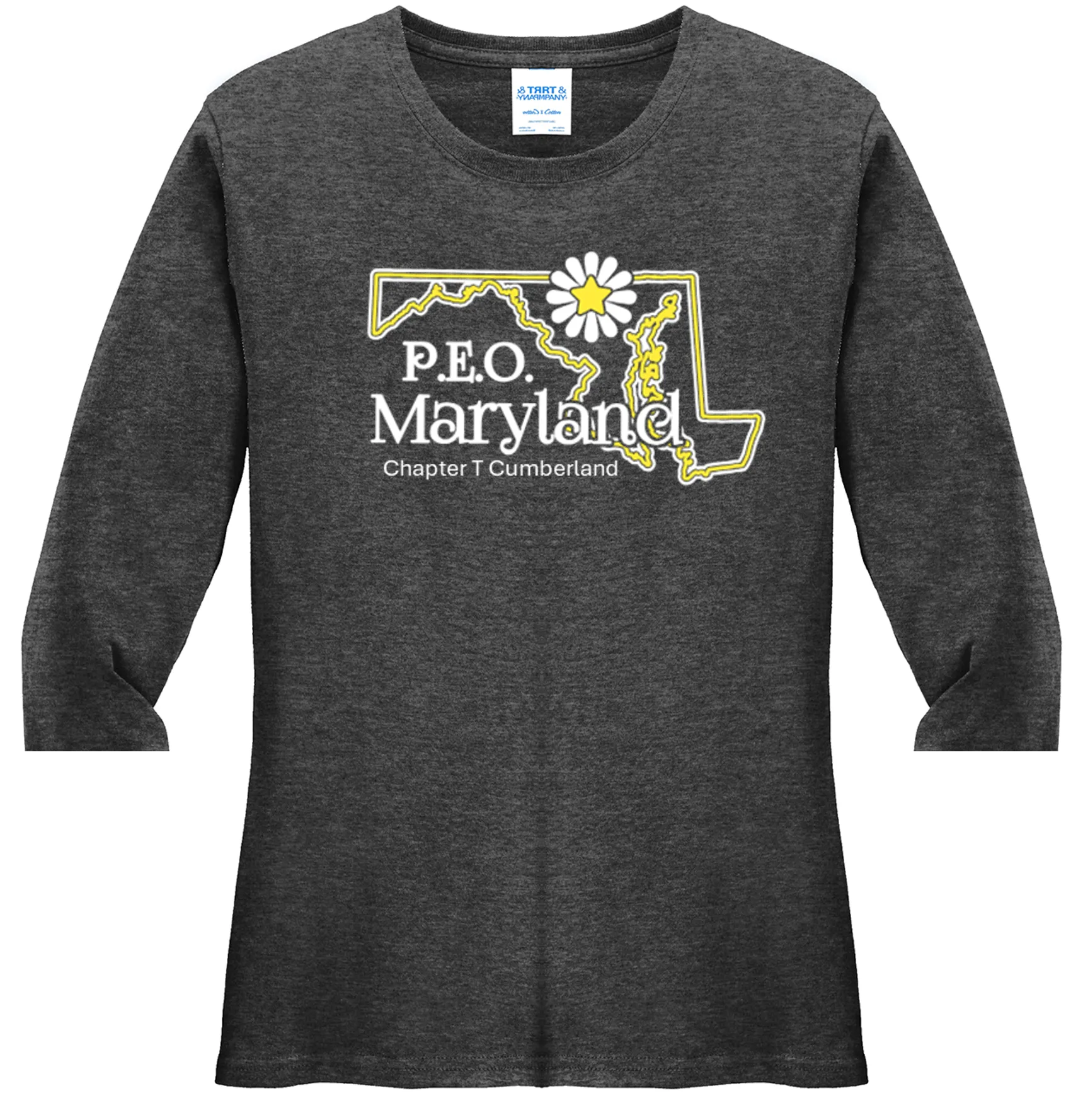 Chapter T  Maryland Cotton Tee ...  VNeck or Crew Neck . . . . . . . . . Ladies Fashion Fit