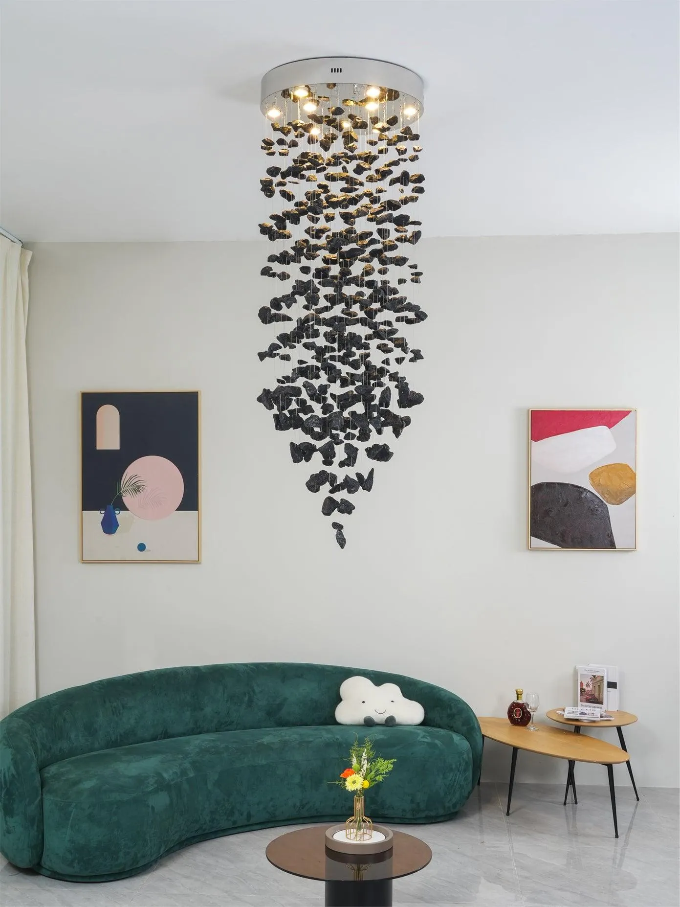 Charcoal Chandeliers