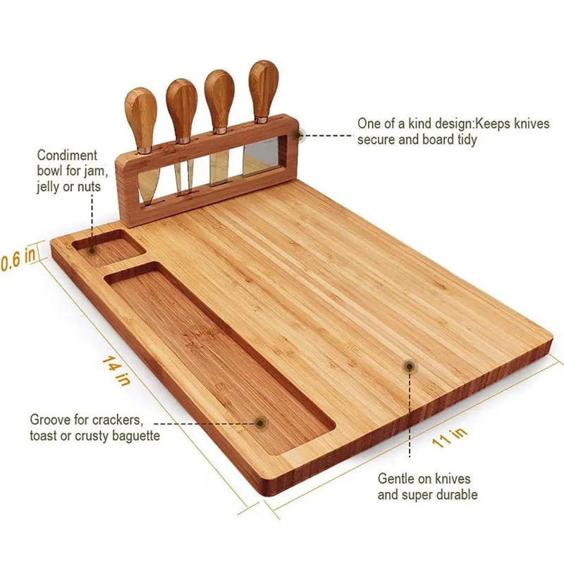 Cheese Board Western Tableware Knife And Fork Drawer Pizza Chopping Board Multifunctional