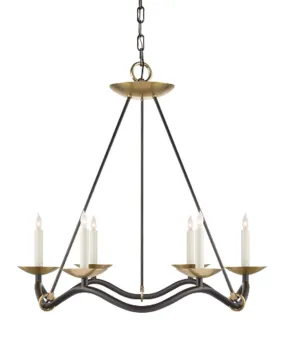 Choros Chandelier, Aged Iron