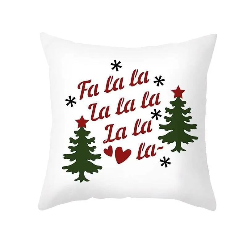 Christmas Pillow Cover with Cartoon Santa