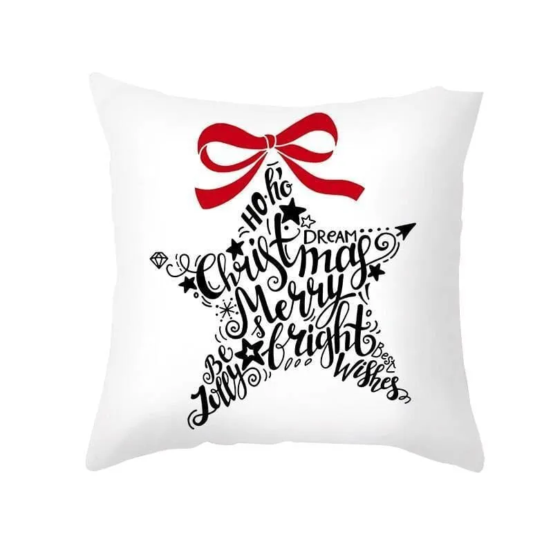 Christmas Pillow Cover with Cartoon Santa