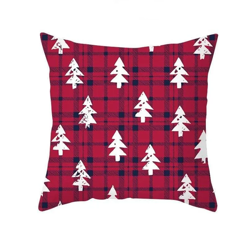 Christmas Pillow Cover with Cartoon Santa