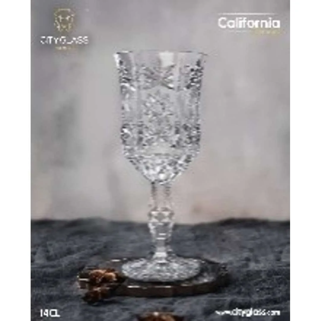 City Glass 6 Piece California Glass Steamware 140 ml Set