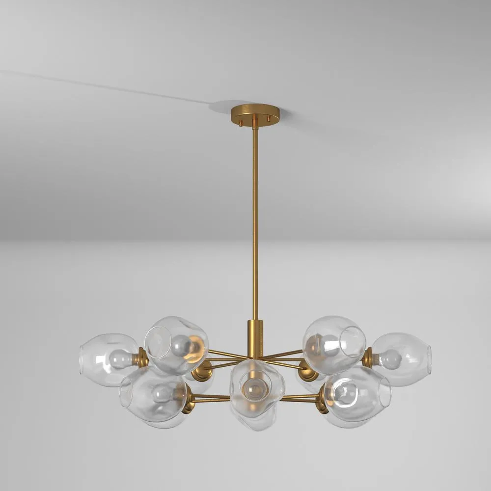 Clear Glass Mid Century Modern Luxury Light Fixtures