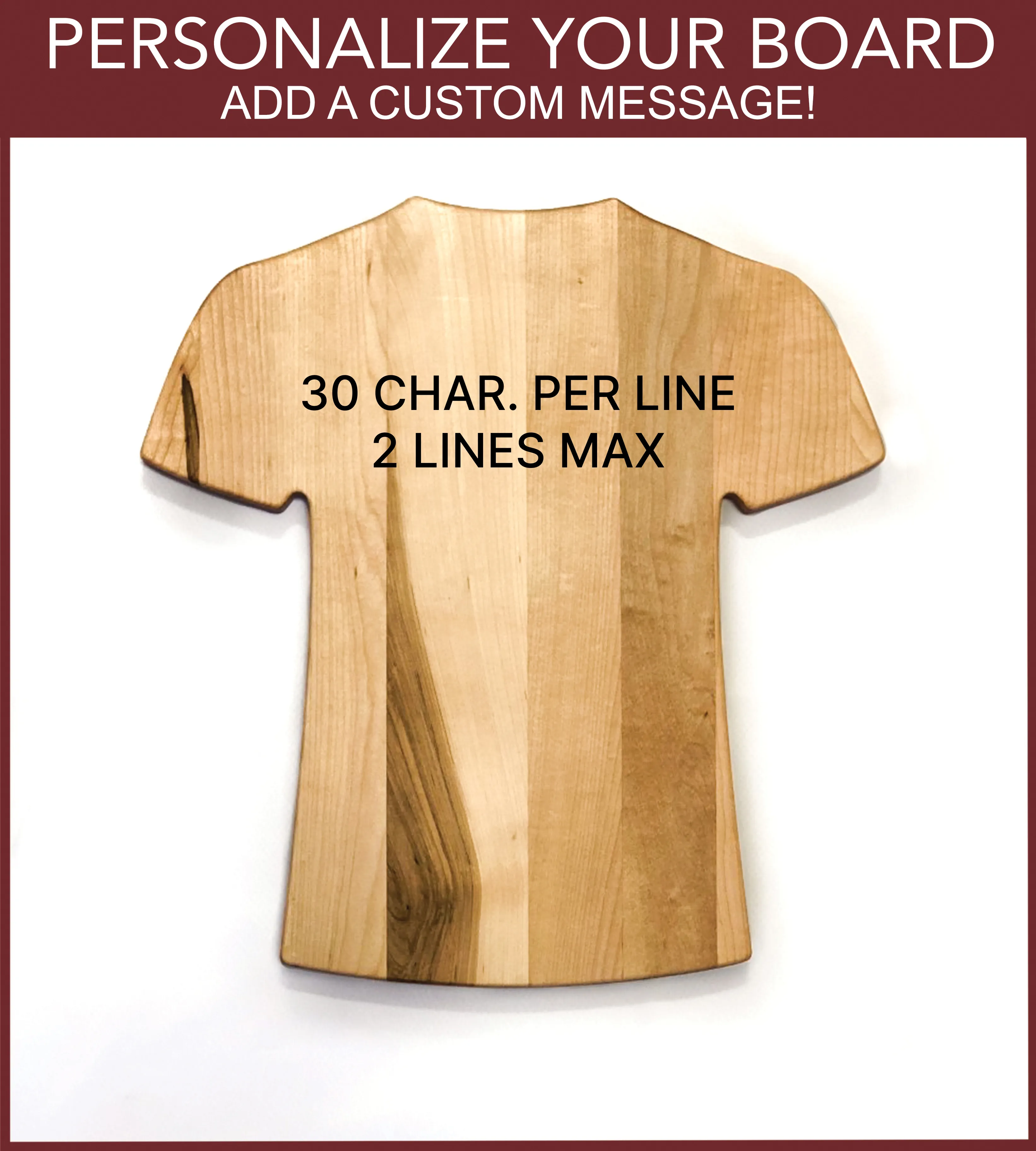 Cleveland Guardians Team Jersey Cutting Board | Customize With Your Name & Number | Add a Personalized Note